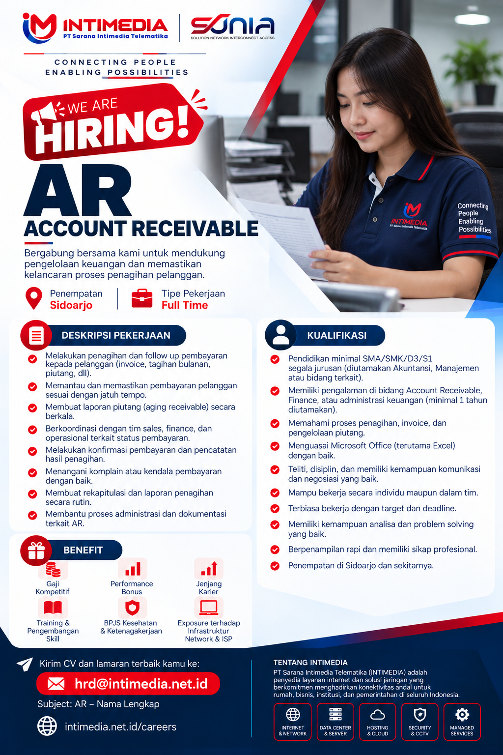 Banner lowongan Account Receivable